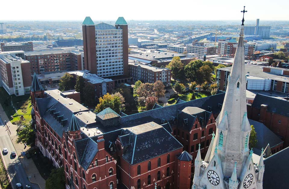 SLU's north campus during the day.